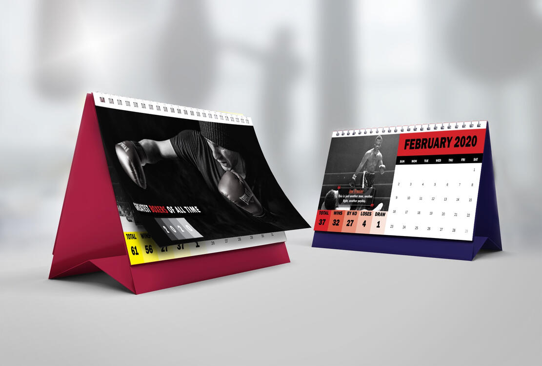 Greatest Boxers of All Time Calendar
